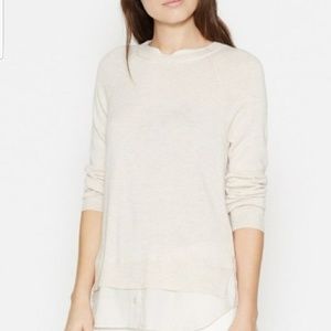 Joie Zaan D layered sweater cream size small EUC